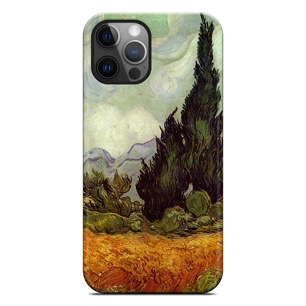 A Wheatfield with Cypresses iPhone Case