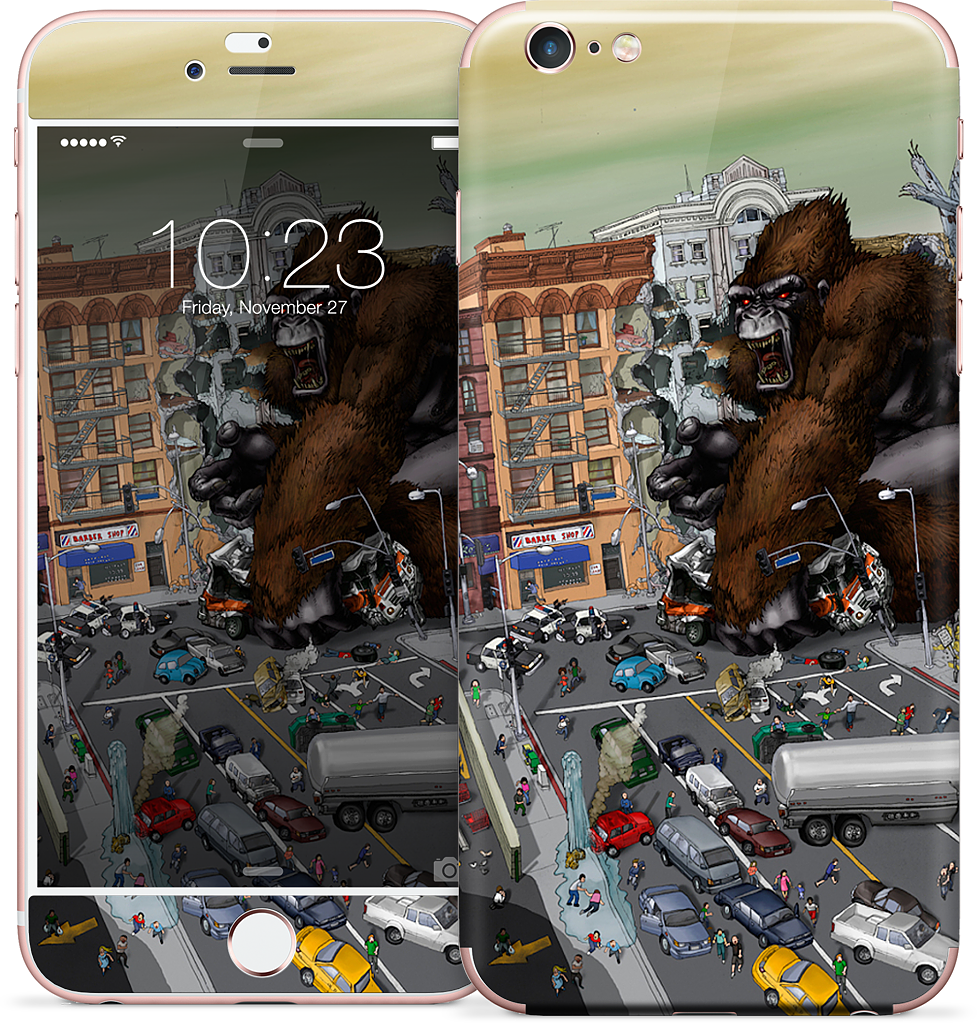 War Of The Monsters iPhone Skin
