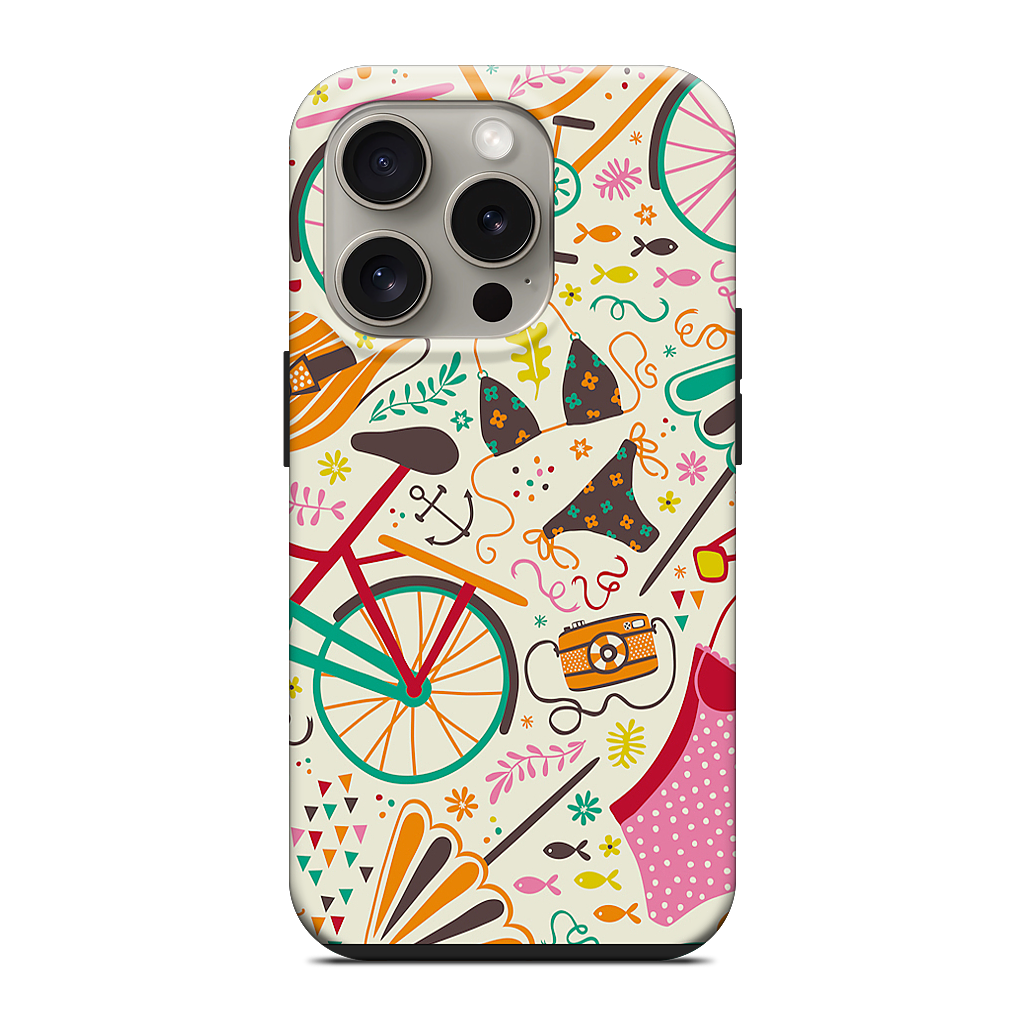 Seaside Cycle iPhone Case