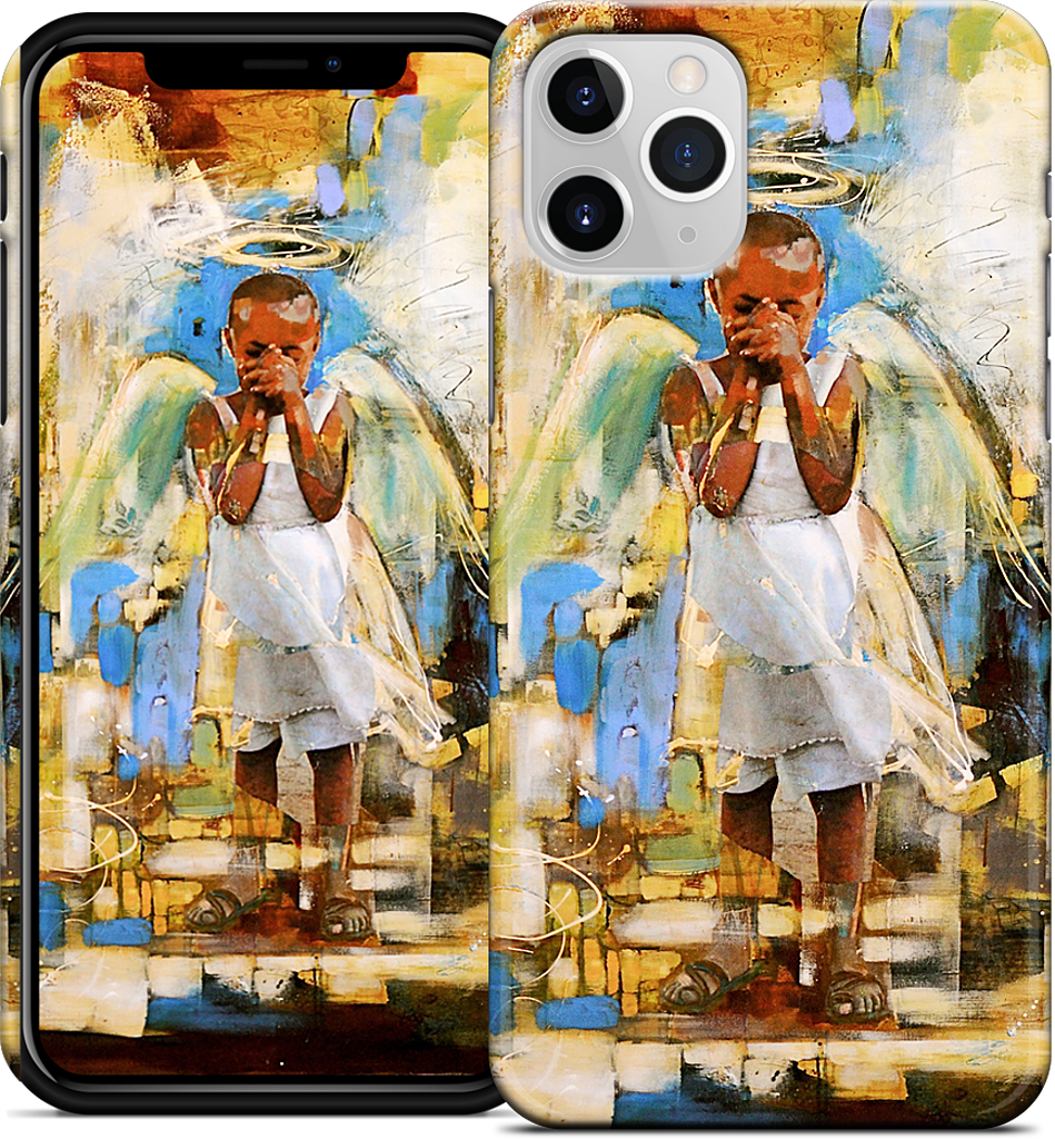 Shy Angel iPhone Case