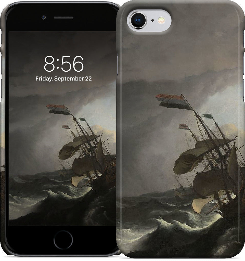 Warships During a Storm iPhone Case