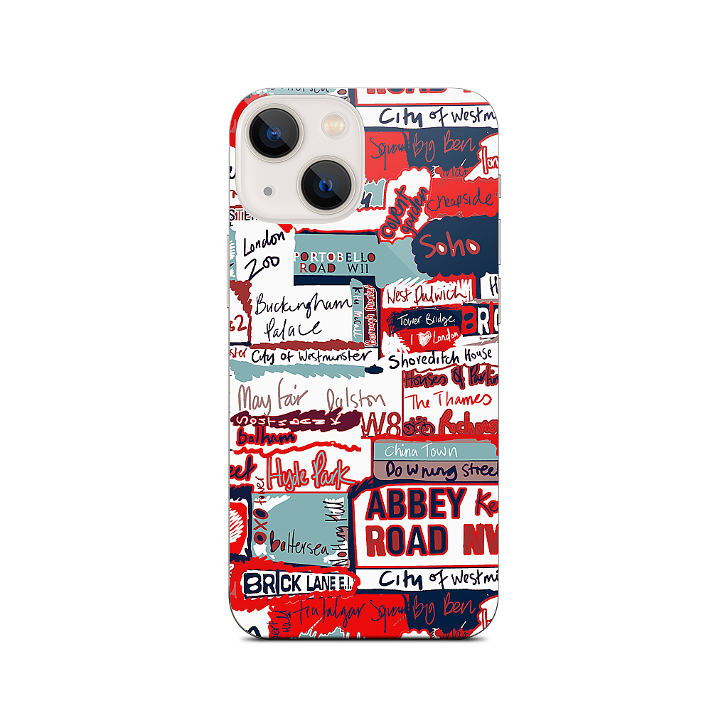 London Words iPhone Skin