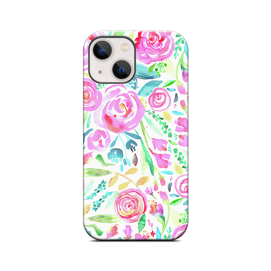 Sweet Floral Roses Pastel Bouquet iPhone Case