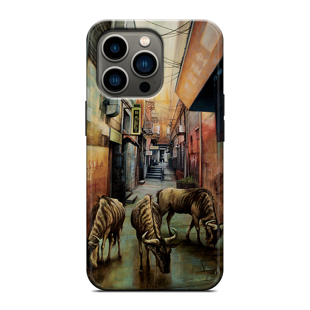 "Street of Three Beasts" -Levinson iPhone Case