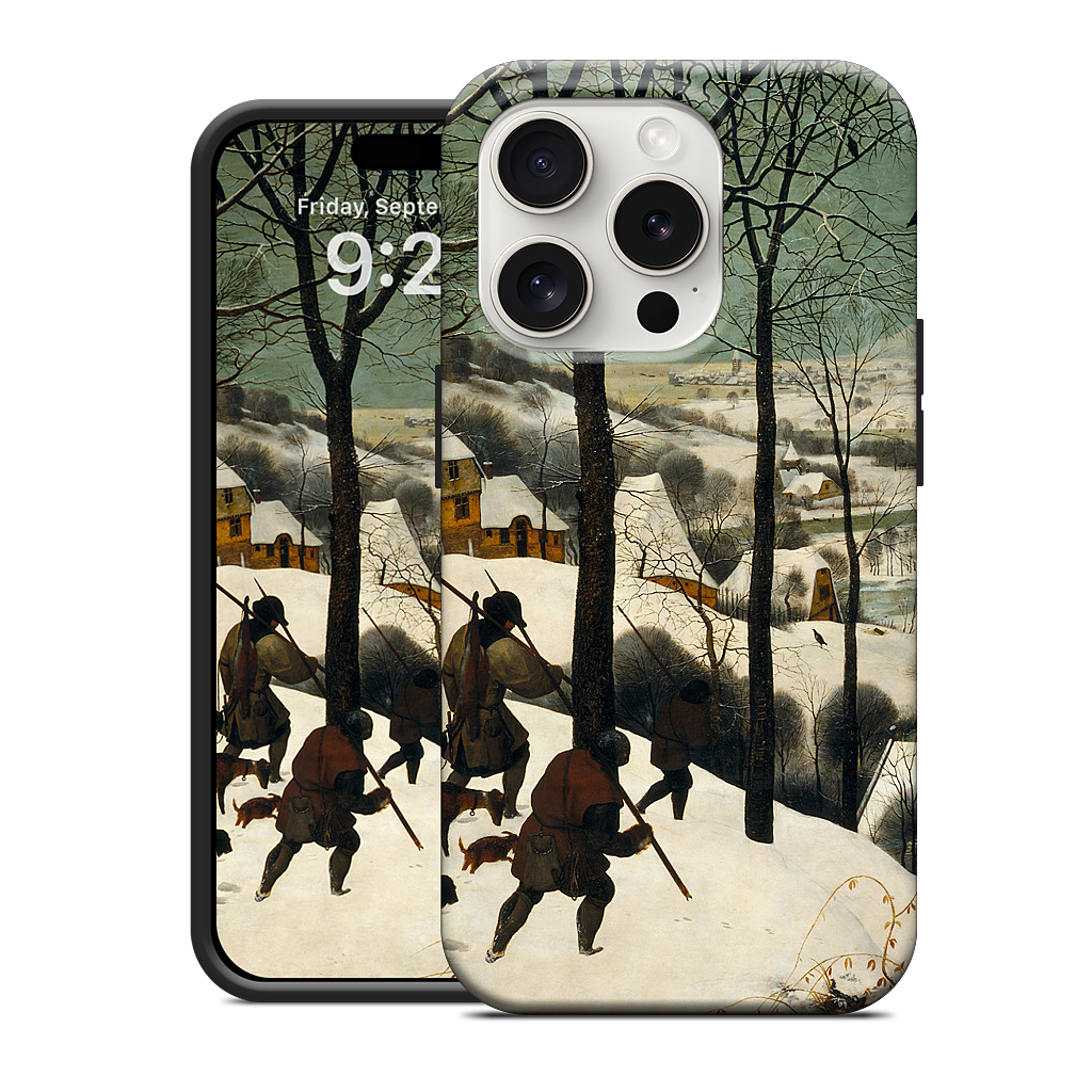 Hunters in the Snow iPhone Case