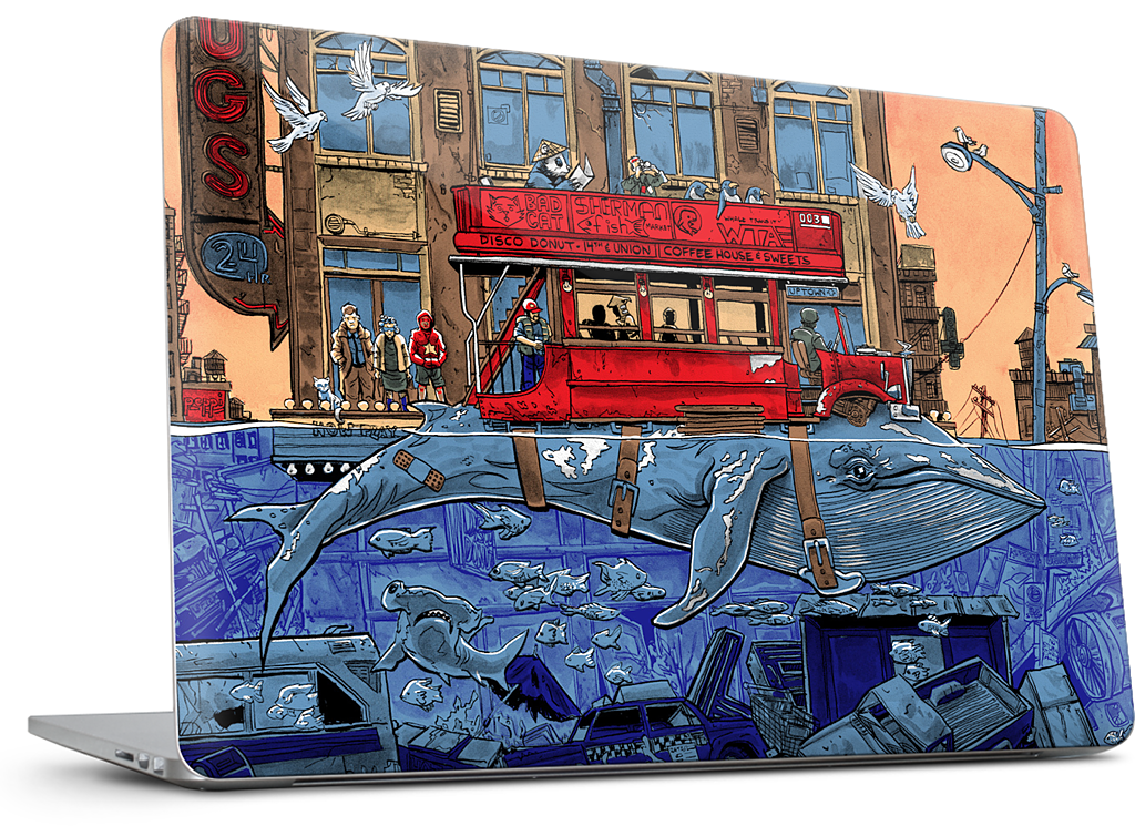 Northbound Whale MacBook Skin