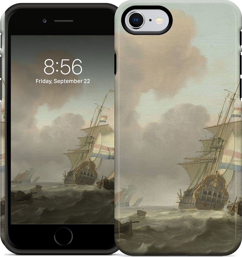 Ships in Choppy Sea iPhone Case