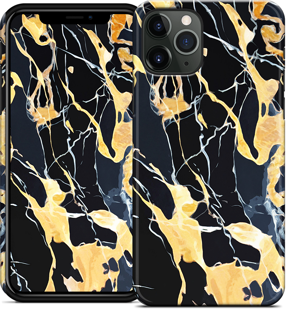 Black Marble iPhone Case