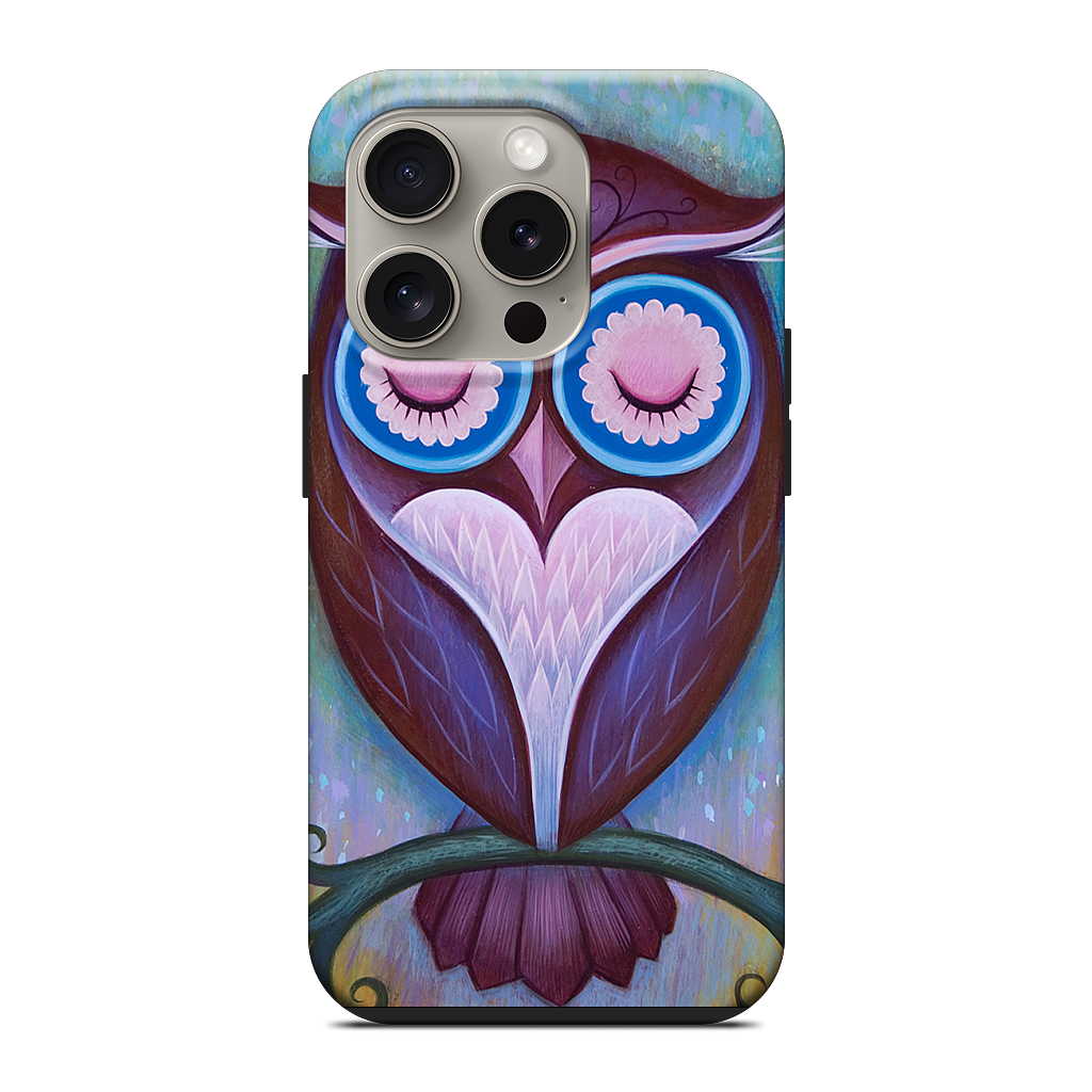 Sleepy Owl iPhone Case