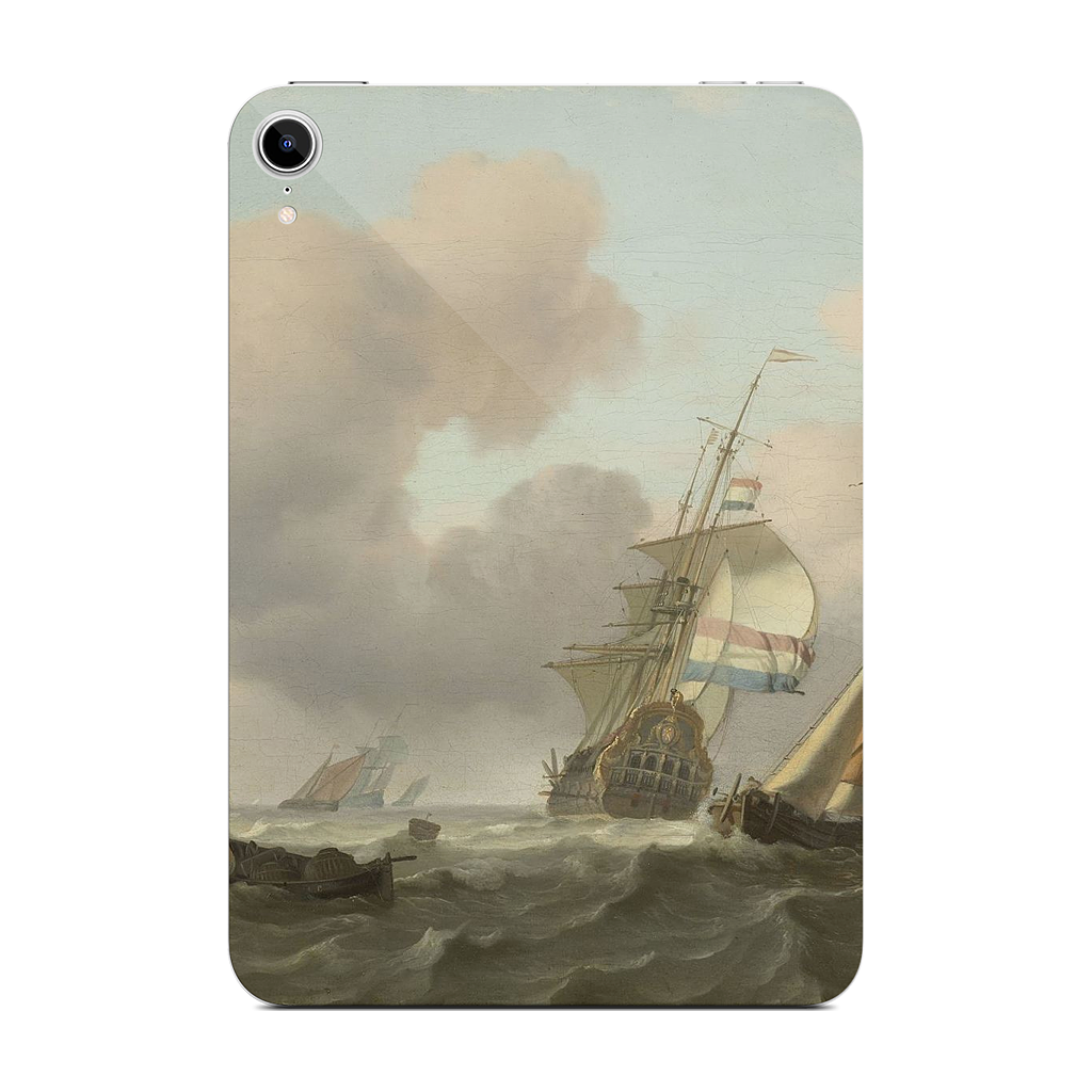 Ships in Choppy Sea iPad Skin