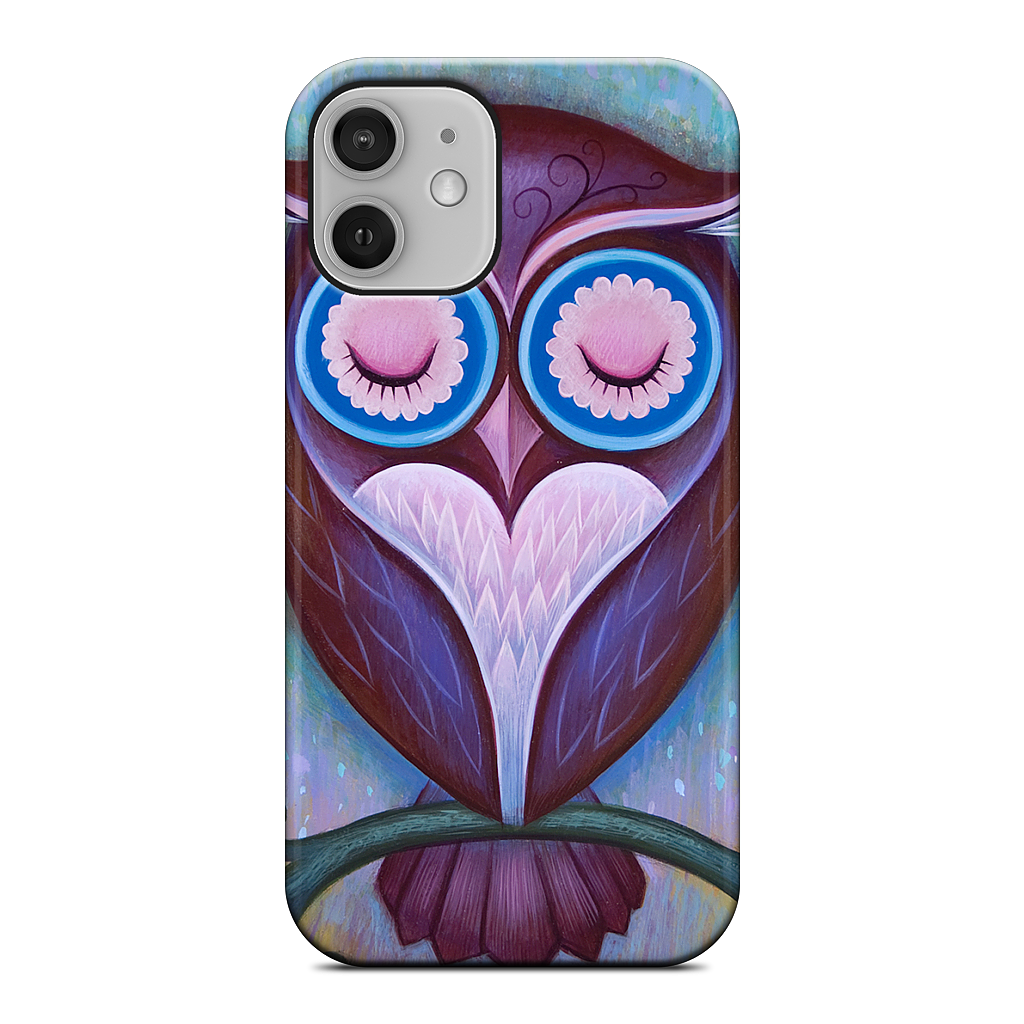 Sleepy Owl iPhone Case