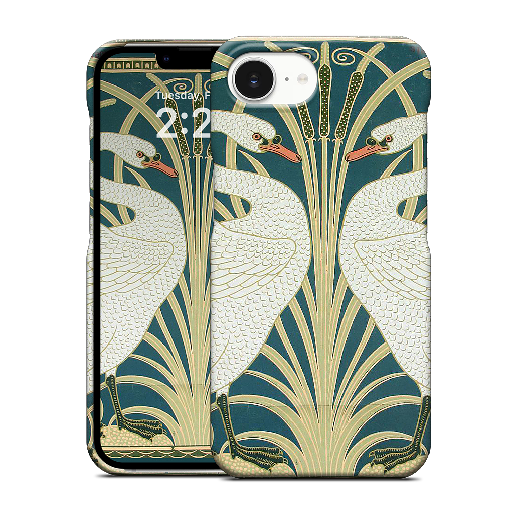 Swans and Irises iPhone Case