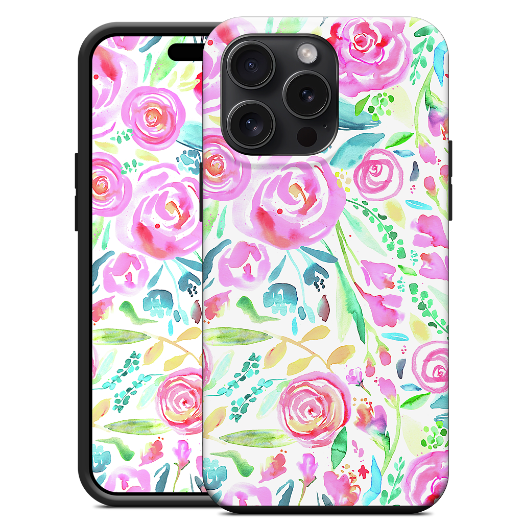 Sweet Floral Roses Pastel Bouquet iPhone Case