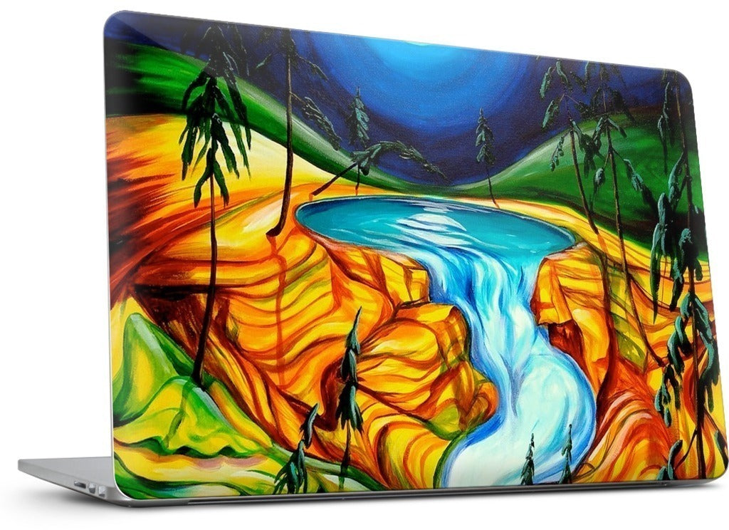 Cup Of Life Athabasca Falls Jasper MacBook Skin