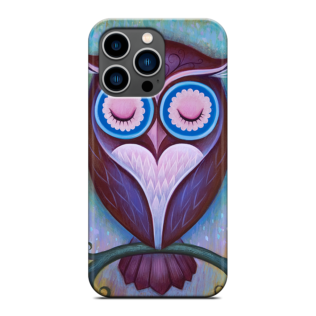 Sleepy Owl iPhone Case