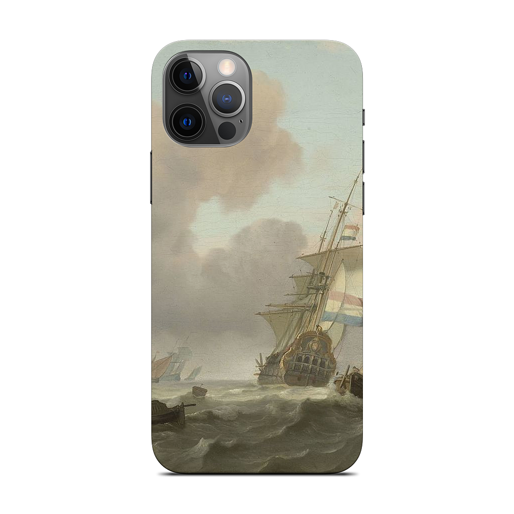 Ships in Choppy Sea iPhone Skin