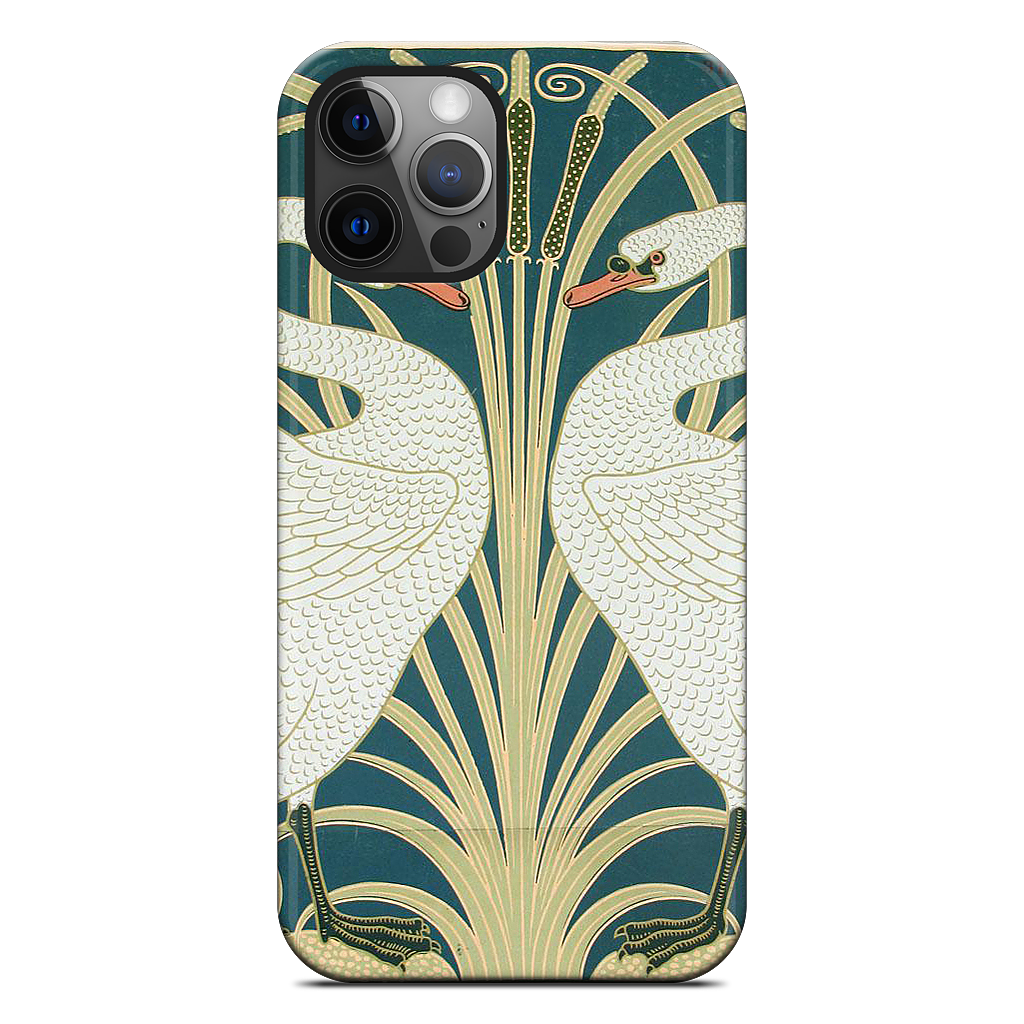 Swans and Irises iPhone Case