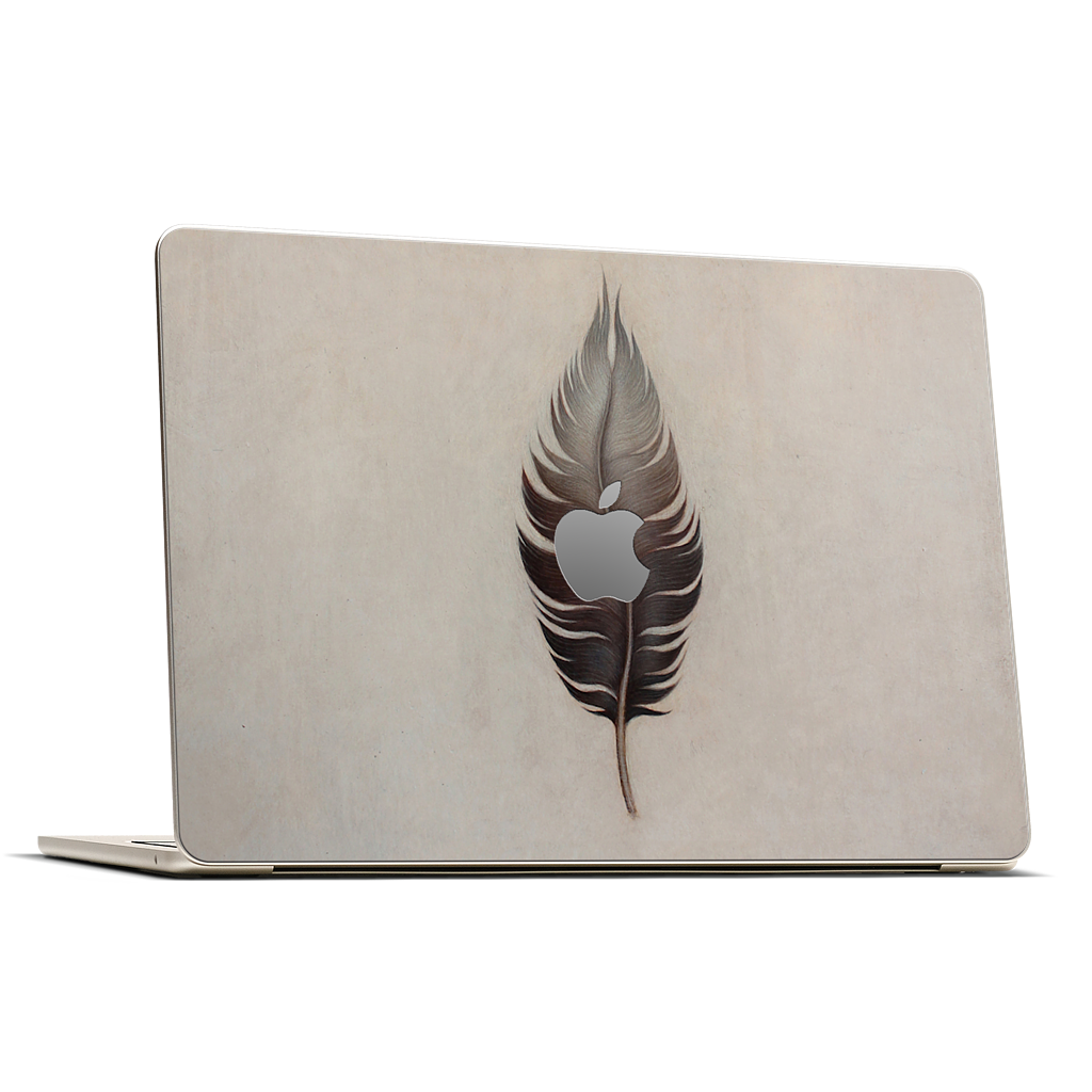 Thought Feather MacBook Skin