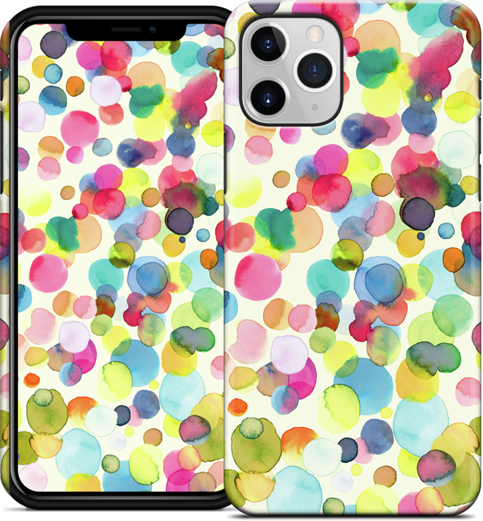 Watercolor Colorful Drops iPhone Case