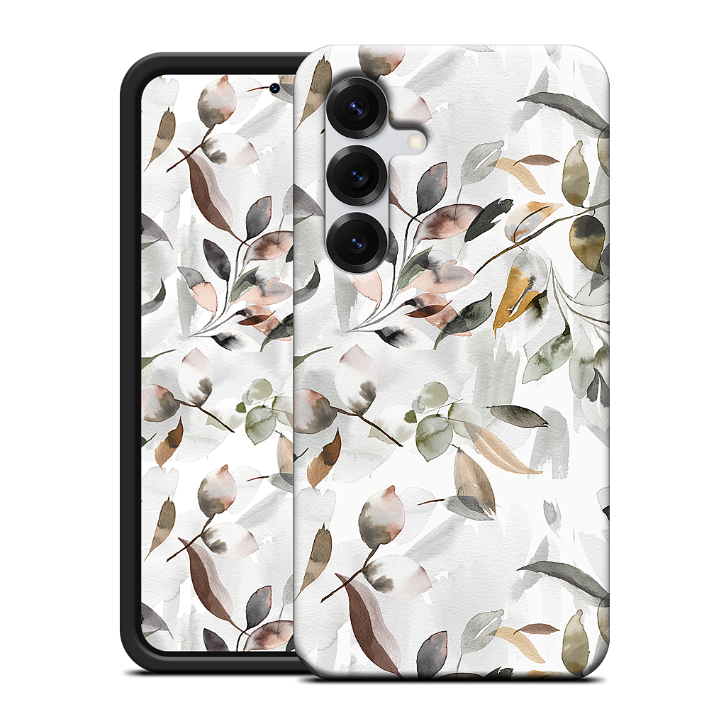 Watercolor Leaves Green Samsung Case