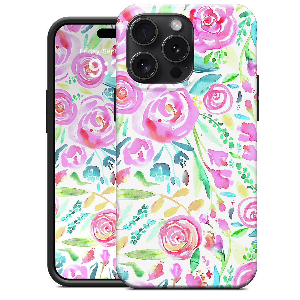 Sweet Floral Roses Pastel Bouquet iPhone Case