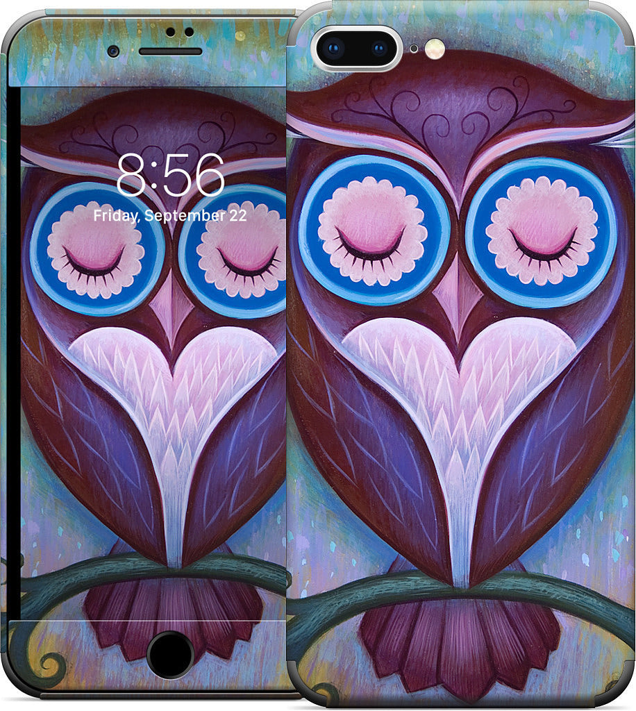Sleepy Owl iPhone Skin