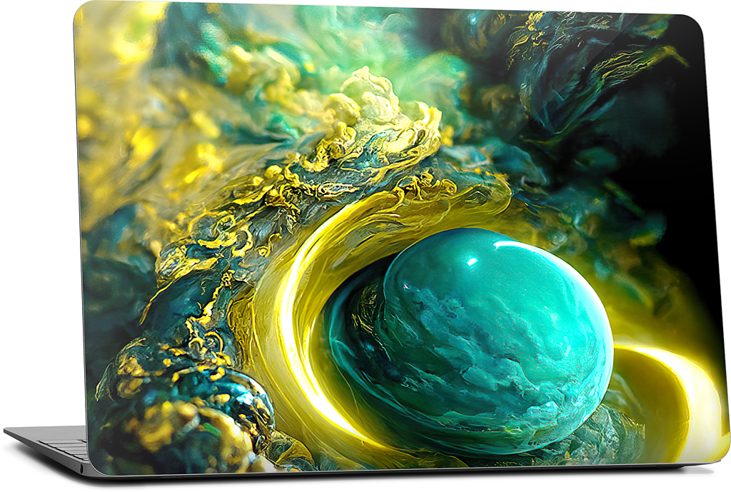 Planetary Accretion MacBook Skin