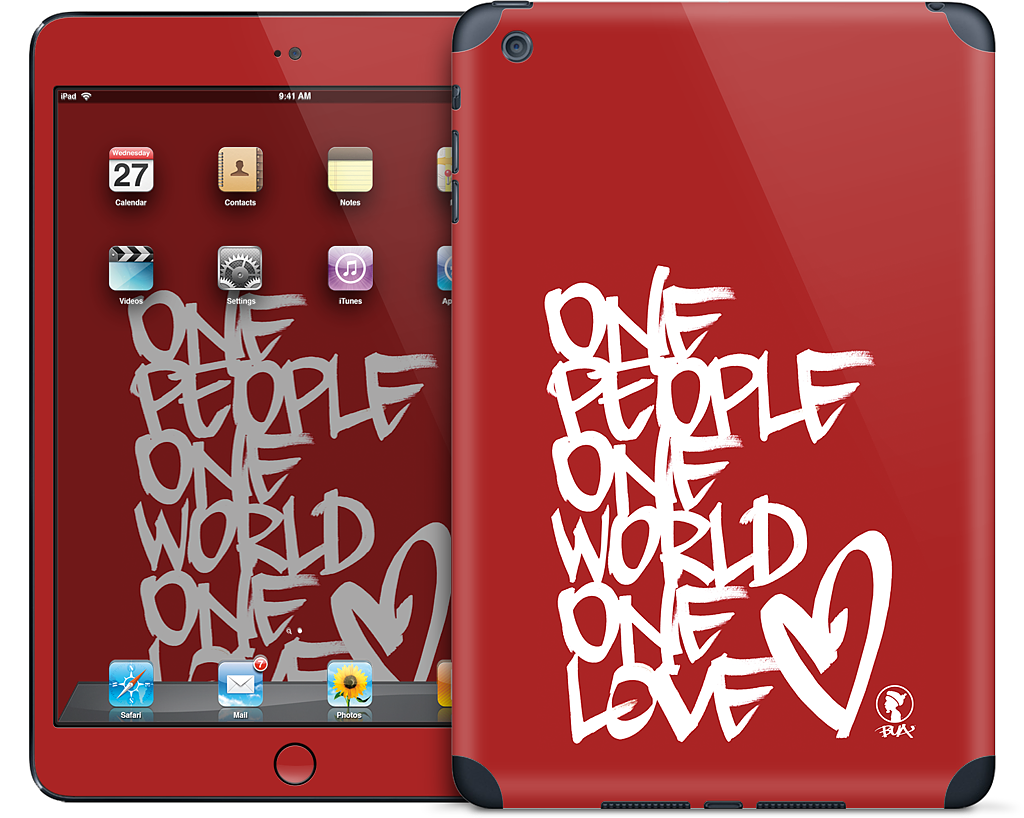 One People, One World, One Love iPad Skin