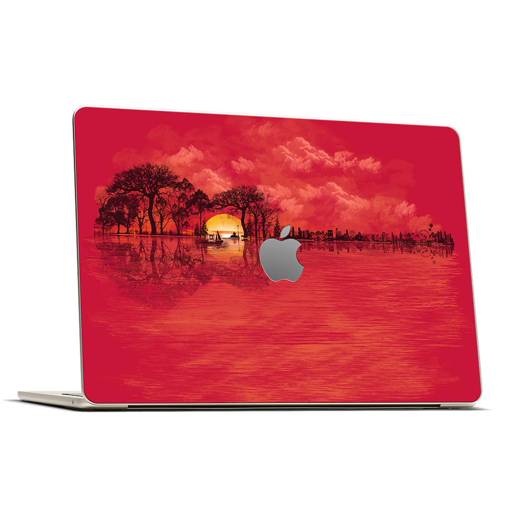 Musical Sunset MacBook Skin