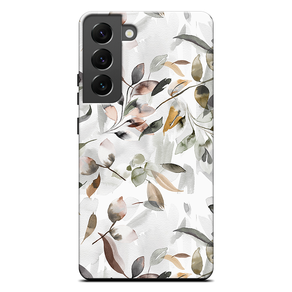 Watercolor Leaves Green Samsung Case
