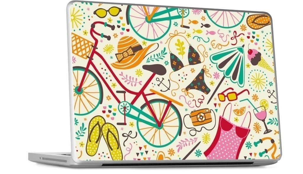 Seaside Cycle MacBook Skin