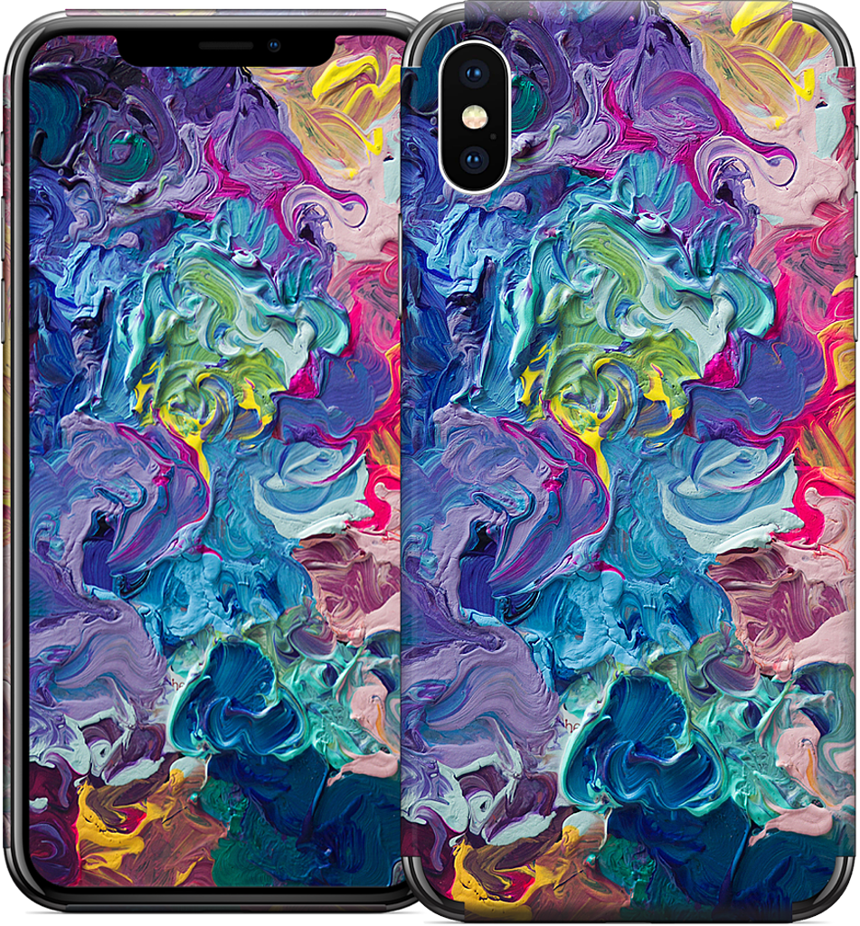 Rainbow Flow Abstract iPhone Skin