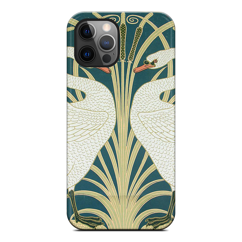 Swans and Irises iPhone Case