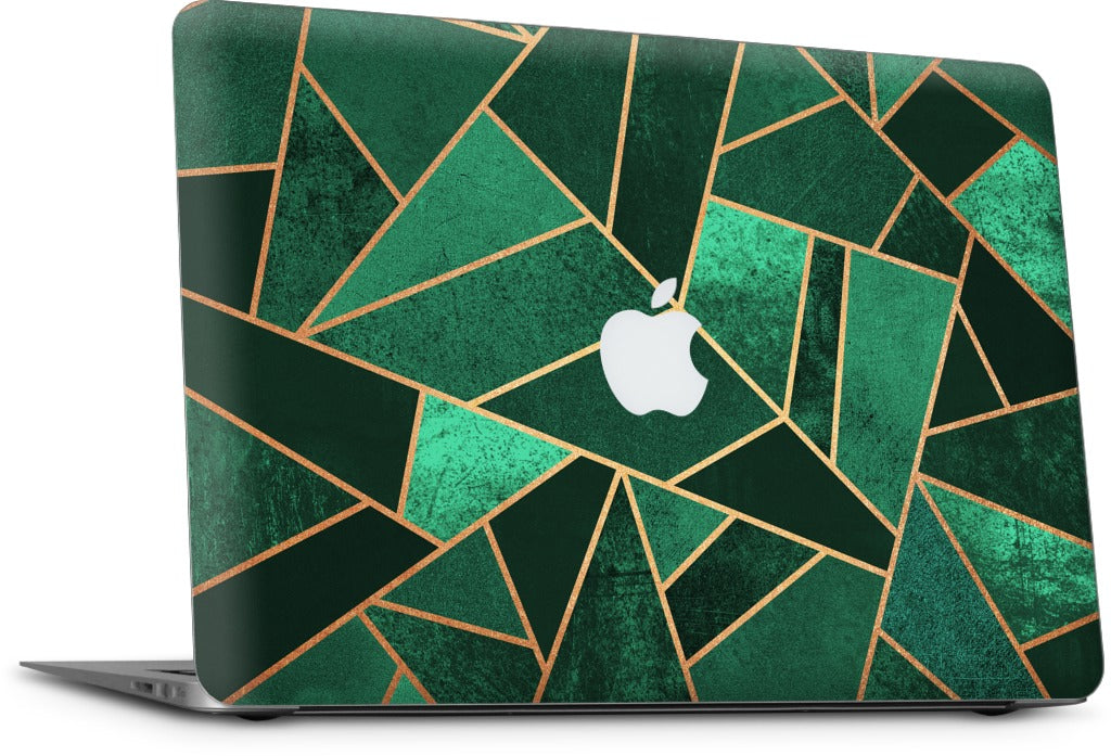 Emerald and Copper MacBook Skin