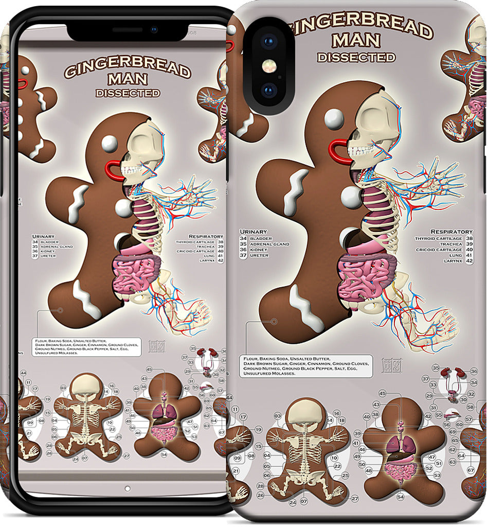 Gingerbread Man Dissected iPhone Case