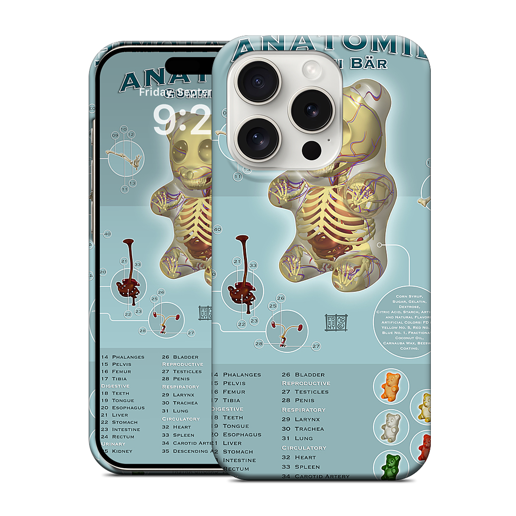 Gummi Anatomie iPhone Case