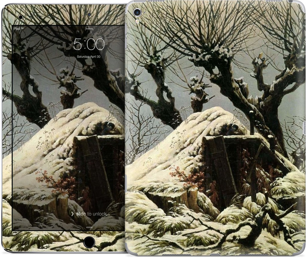 Snowy Cottage iPad Skin