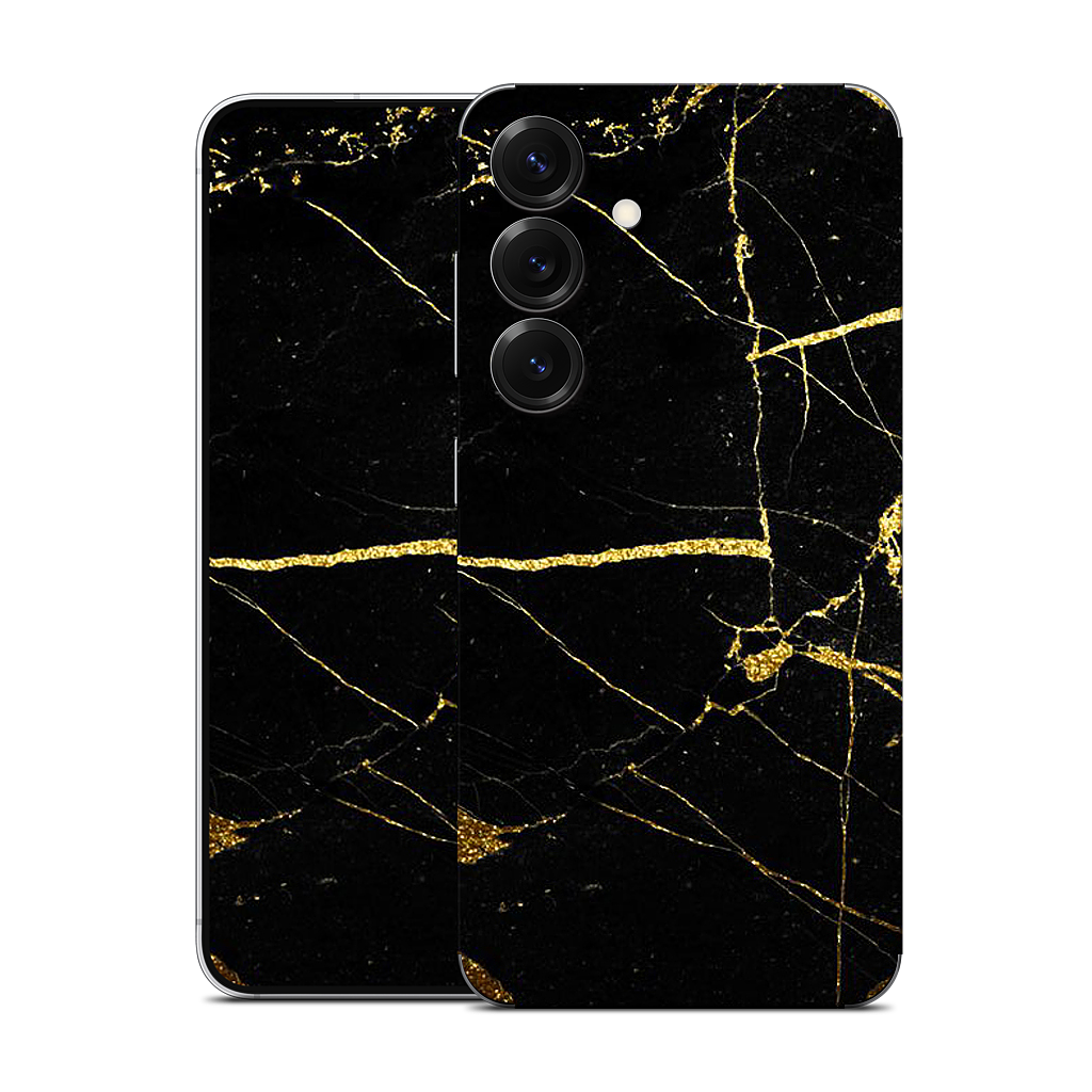 Black and Gold Marble Samsung Skin