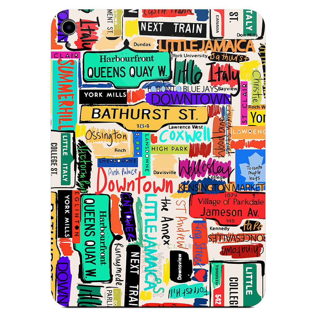 Toronto words iPad Skin