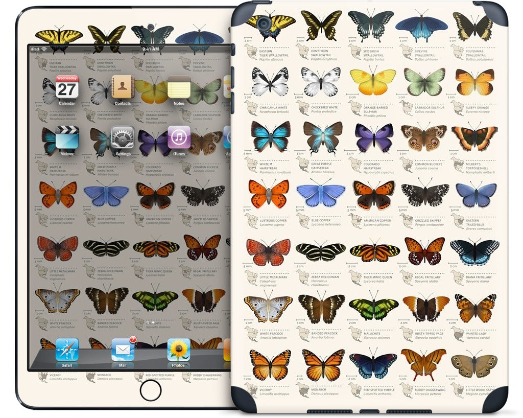 42 North American butterflies iPad Skin