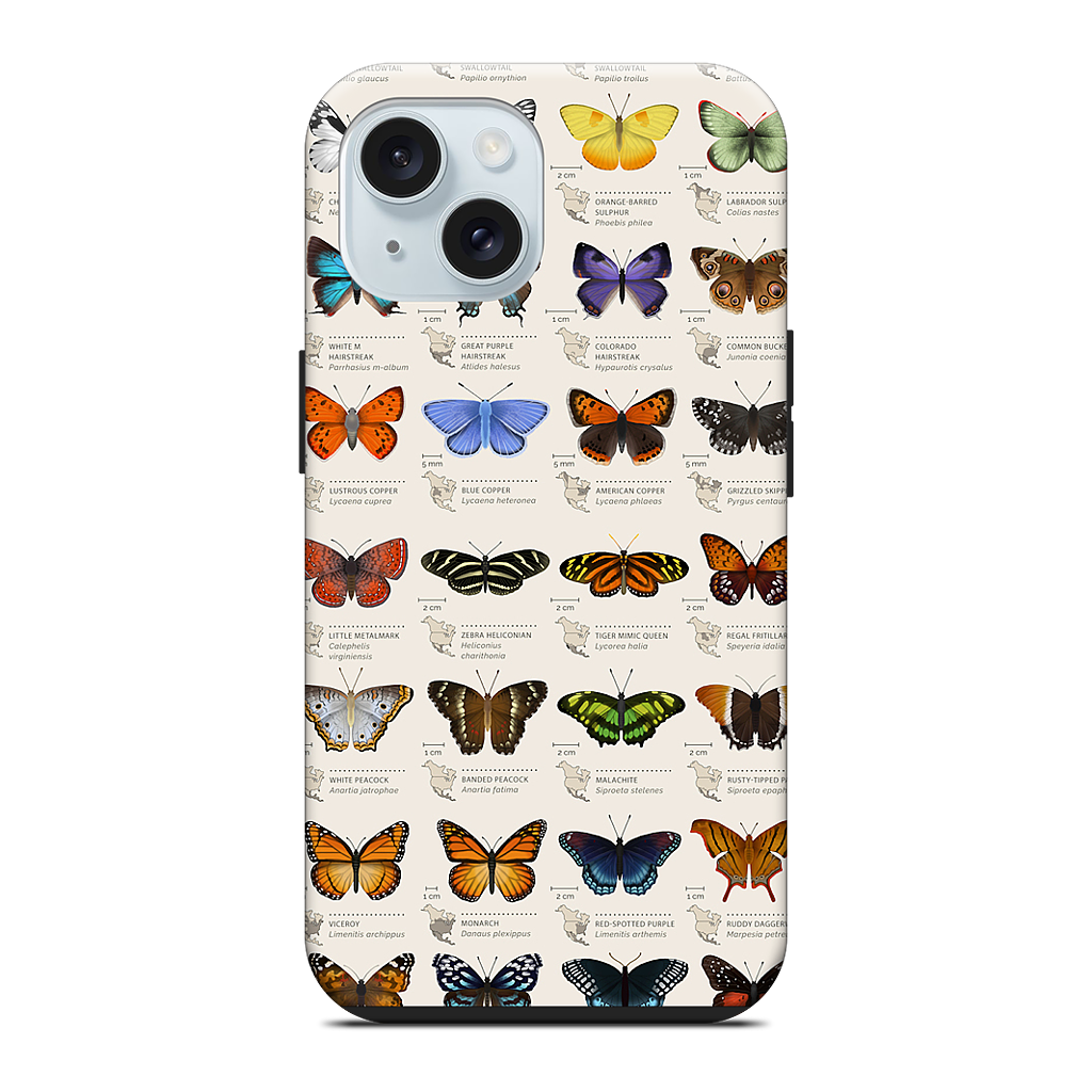 42 North American butterflies iPhone Case