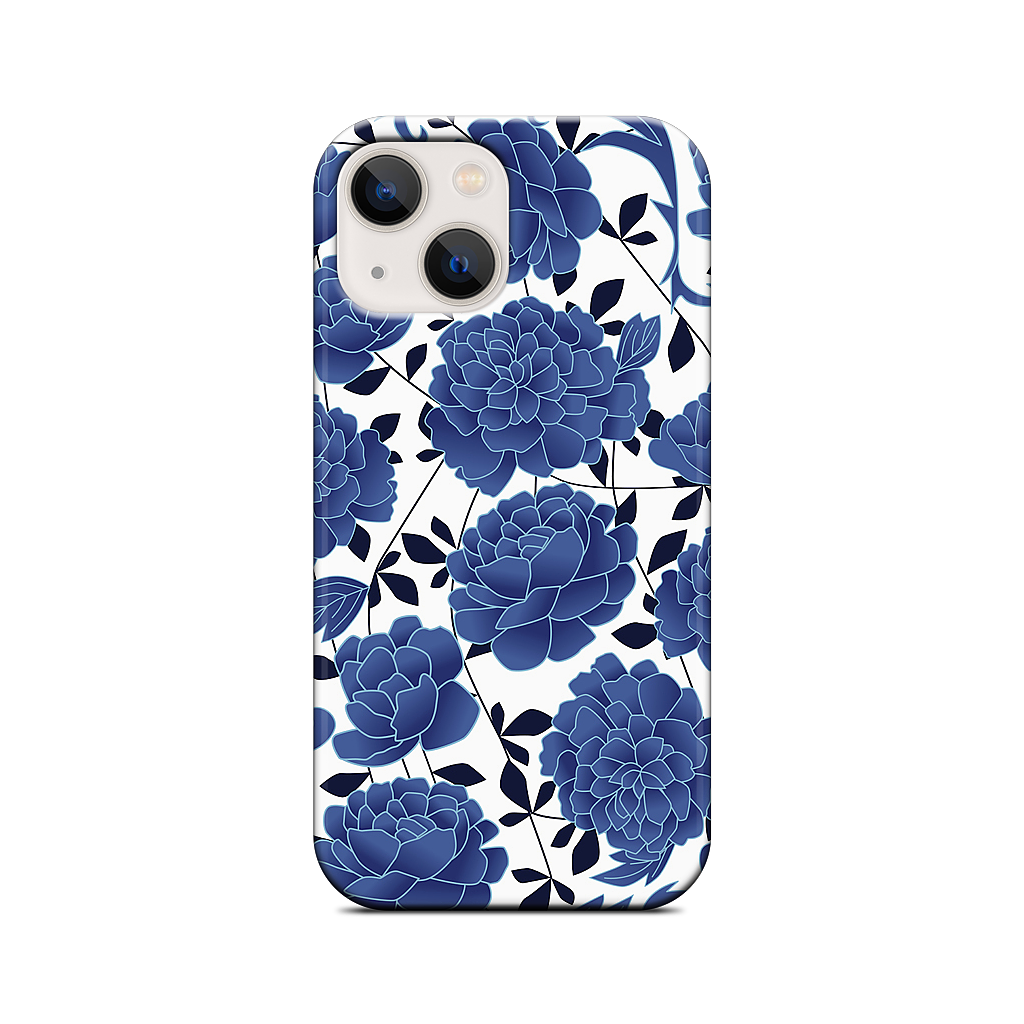 Blue flowers iPhone Case