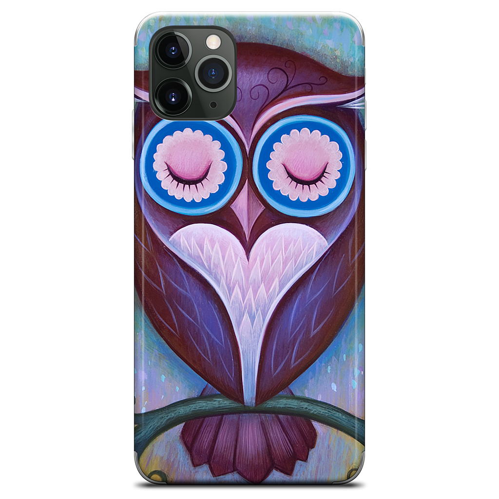 Sleepy Owl iPhone Skin