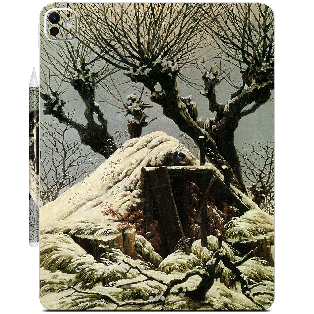 Snowy Cottage iPad Skin