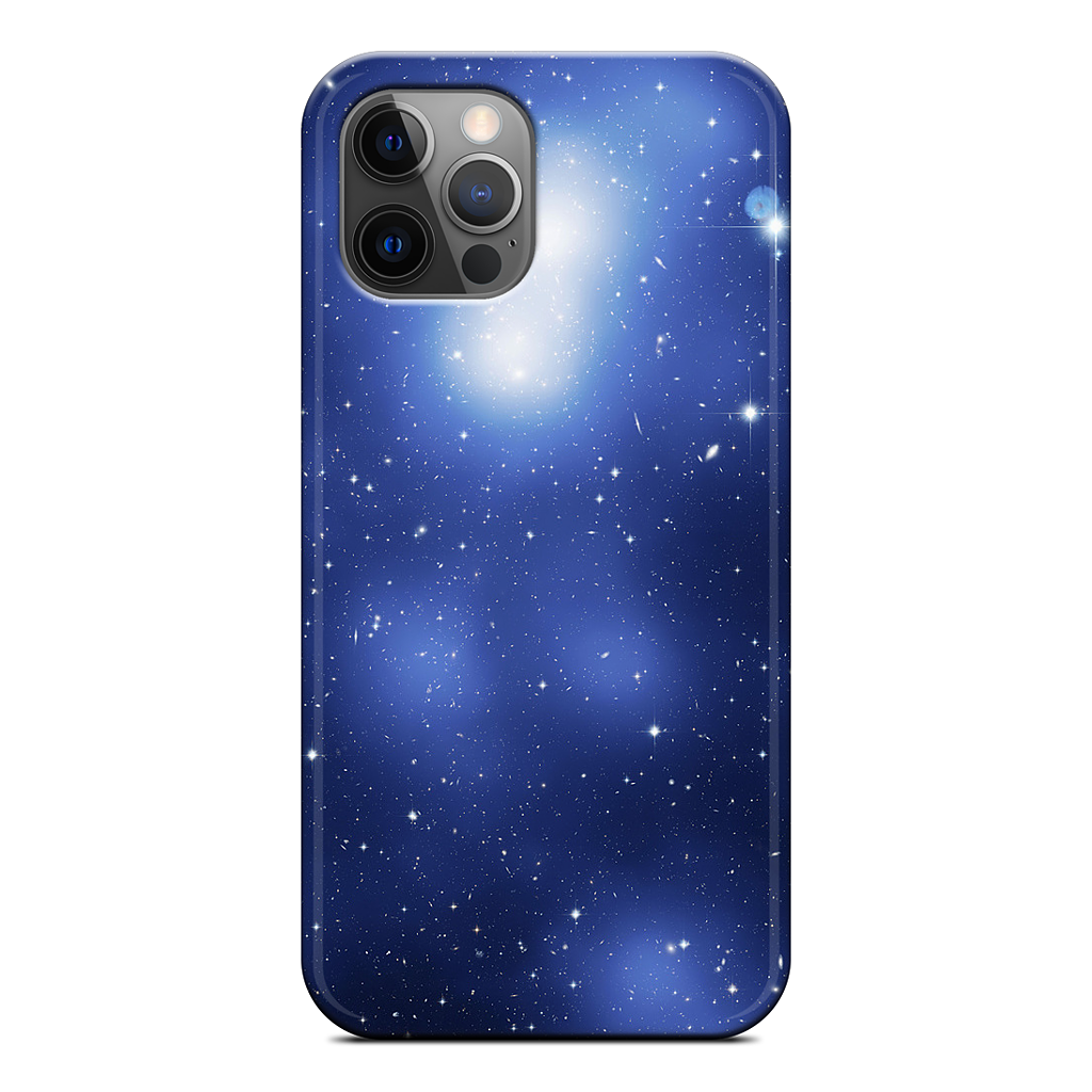 Galaxy Cluster Blue iPhone Case