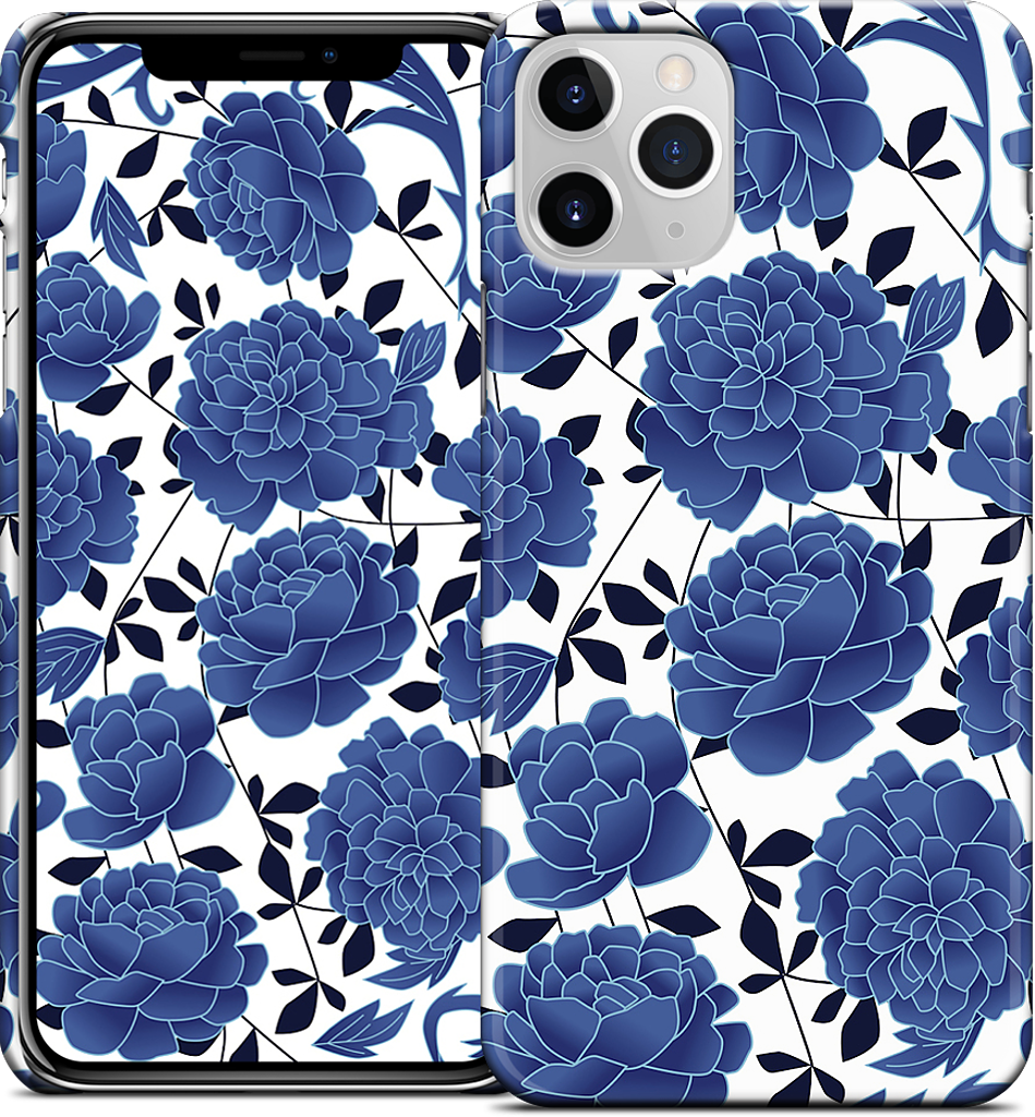 Blue flowers iPhone Case