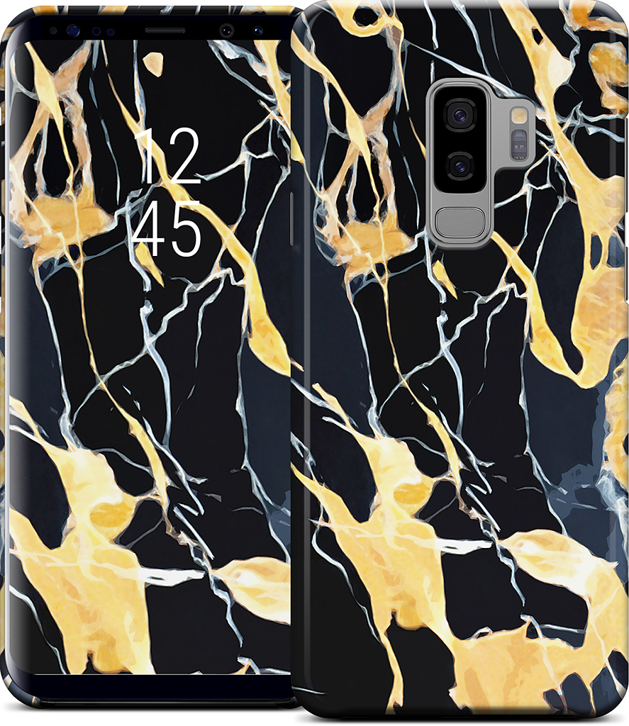 Black Marble Samsung Case