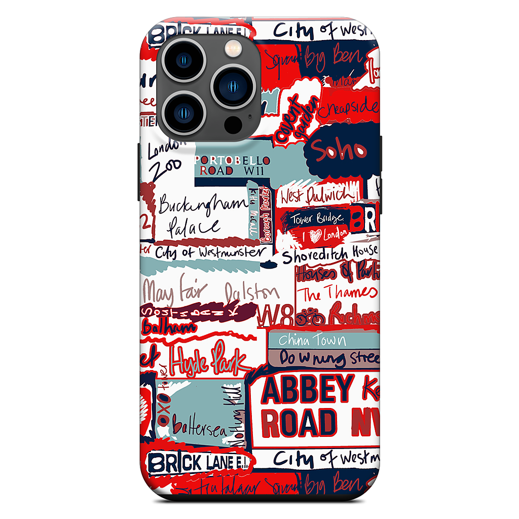 London Words iPhone Case