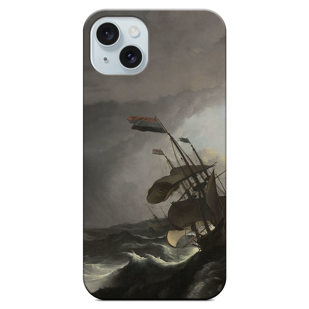 Warships During a Storm iPhone Case