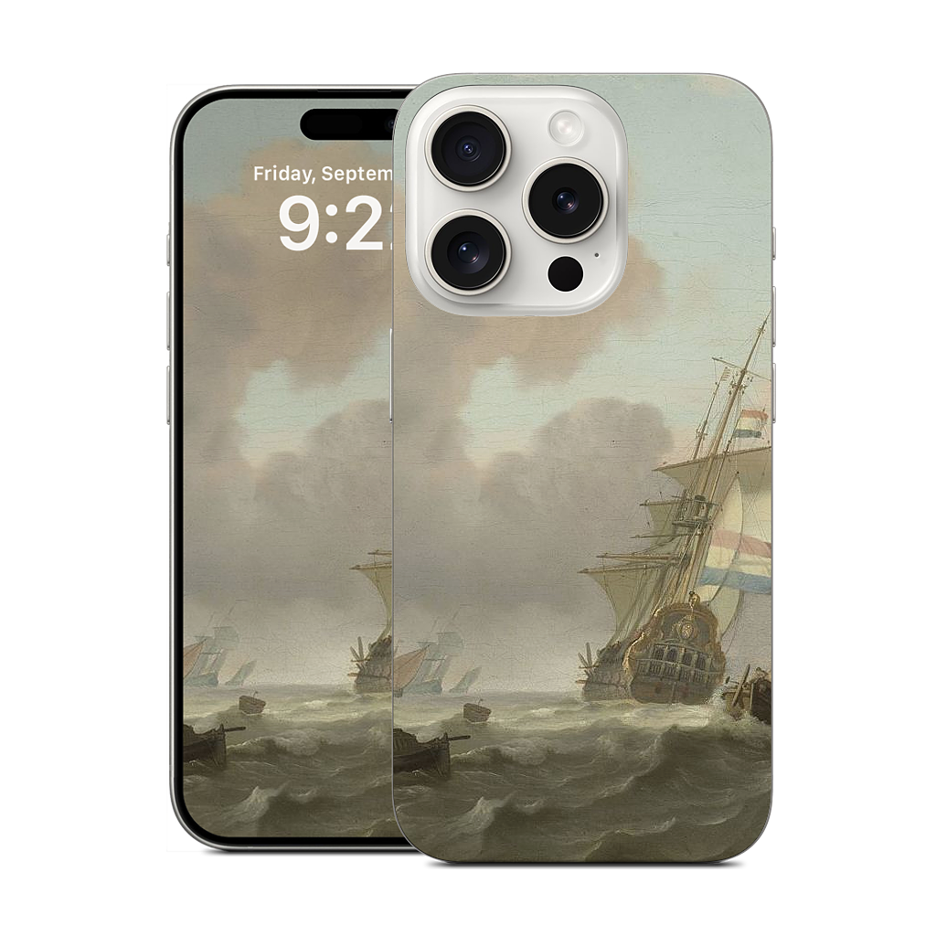 Ships in Choppy Sea iPhone Skin